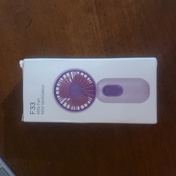 Mini Handheld Fan|Purple - Picture 3 of 3